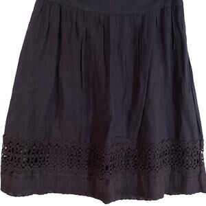 FatFace UK Embellished Indigo/Navy Lined Midi A-Line Skirt US 10 (UK 14)